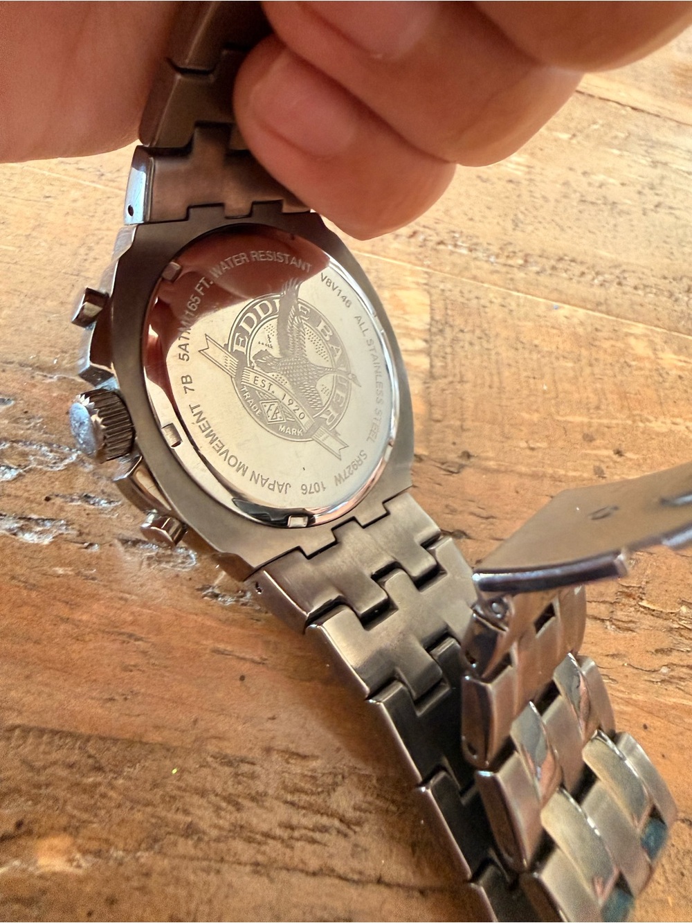 Eddie Bauer Stainless Steel Men's Chronograph Watch - Gray - Picture 2 of 8